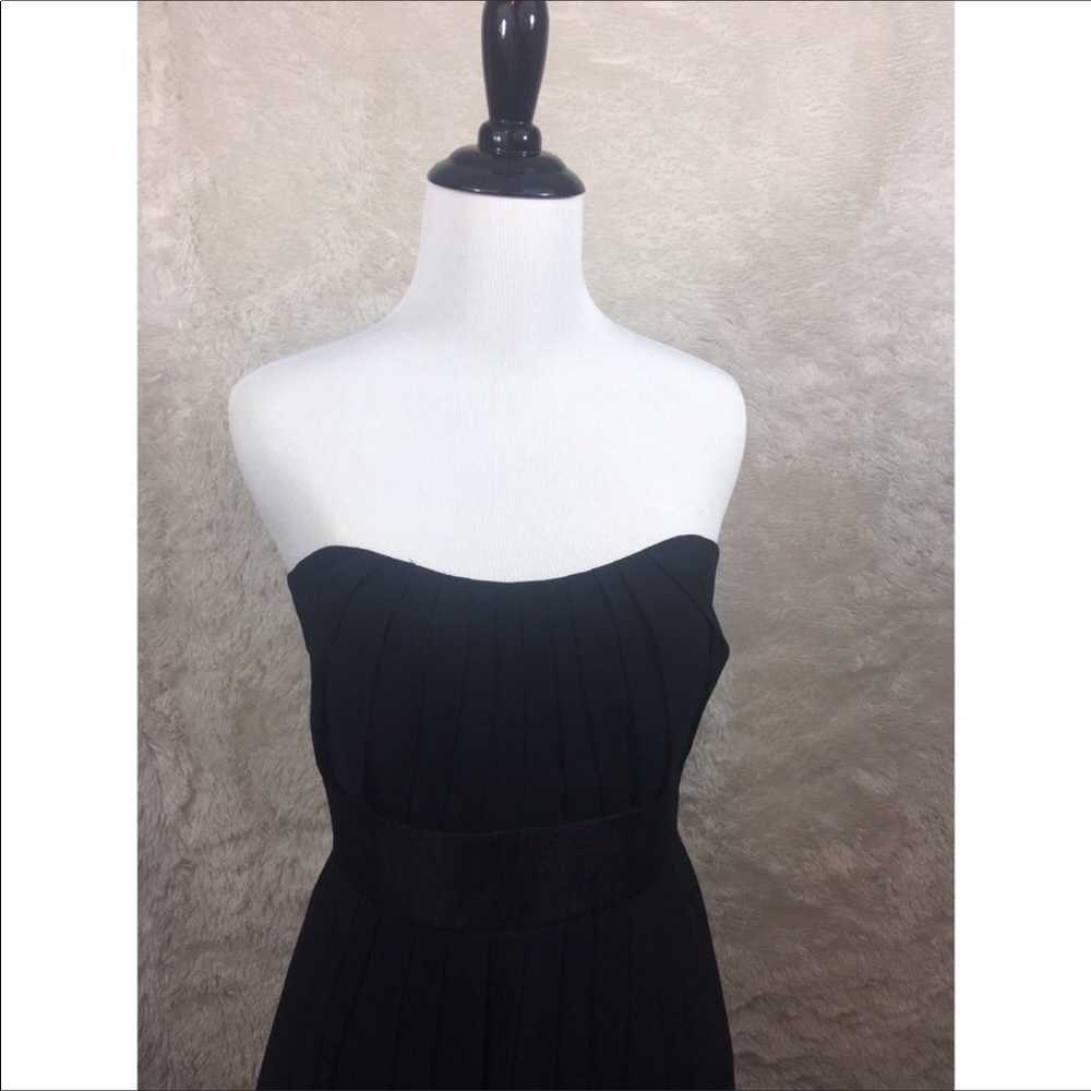 White House Black Market Strapless Black Dress 2 - Picture 5 of 7